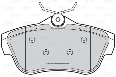 Гальмівні колодки дискові CITROEN/FIAT/PEUGEOT/TOYOTA Jumpy/Scudo/Expert/Proace "1,6-,2,0 "R "07>> Valeo 302114