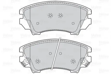 Гальмівні колодки дискові CHEVROLET/OPEL Malibu/AstraJ/Cascada/InsigniaA/Zafira "1,4-2,4 "F "08>> Valeo 302117