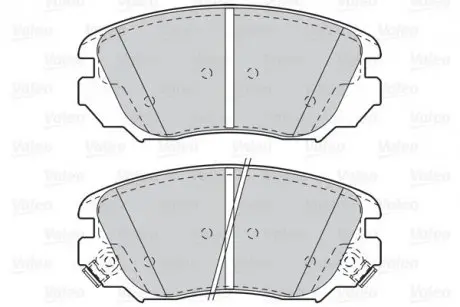 Гальмівні колодки дискові CHEVROLET/OPEL Malibu/InsigniaA "1,4-2,4 "F "12>> Valeo 302118