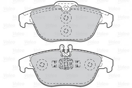 Гальмівні колодки дискові MERCEDES C-Class/E-Class/GLK "1,6-5,5 "R "07>> Valeo 302121 (фото 1)