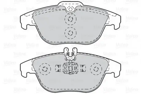 Гальмівні колодки дискові MERCEDES C-Class/E-Class/GLK "1,6-5,5 "R "07>> Valeo 302121