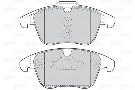 Гальмівні колодки дискові CITROEN/PEUGEOT C5/407/508 "1,6-2,0 "F "09>> Valeo 302124