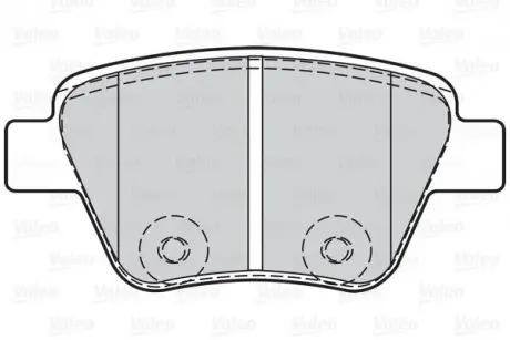 Гальмівні колодки дискові VAG A1/A3/Octavia/Caddy/Golf/Jetta/Scirocco/Touran "1,2-3,6 "R "03>> Valeo 302134