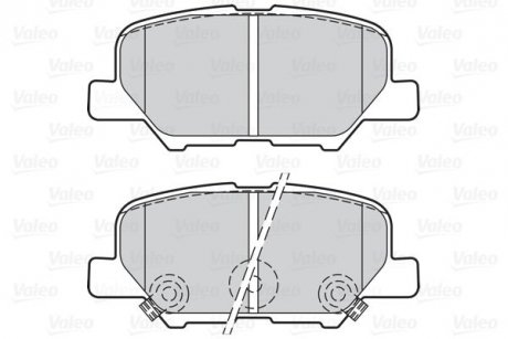 Гальмівні колодки (задні) Citroen C4 Aircross/Mazda 6/Mitsubishi Outlander III/Peugeot 4008 12- Valeo 302152