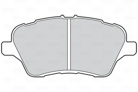 Гальмівні колодки дискові FORD B-Max/Fiesta/TourneoCourier/TransitCourier "1,0-1,6 "F "08>> Valeo 302153