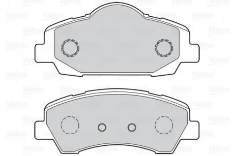 Гальмівні колодки дискові CITROEN/PEUGEOT C4/301/308 "1,2-2,0 "12>> Valeo 302155