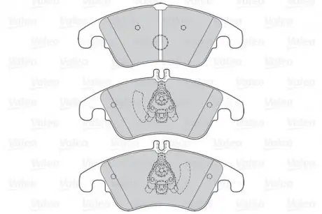 Гальмівні колодки дискові MERCEDES C-Class/CLS/E-Class/SLC/SLK "1,6-5,5 "F "07>> Valeo 302160