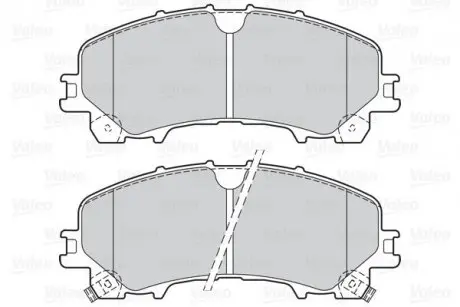 Гальмівні колодки дискові INFINITI/NISSAN/RENAULT Koleos/Q50/Q60/X-trail "1,5-3,5 "F "13>> Valeo 302167
