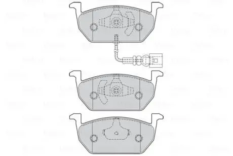 Гальмівні колодки First AUDI/SEAT/SKODA/VW A3/Leon/Octavia/Golf "F "12-21 Valeo ="302222"