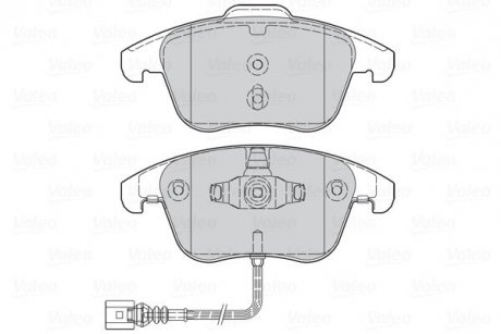 Гальмівні колодки дискові AUDI Q3 "1,4-2,0 "F "11-18 Valeo 302261