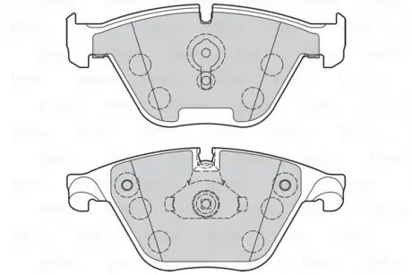 Гальмівні колодки дискові BMW 5/6/7 "F "04-18 Valeo 302273