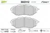 Гальмівні колодки дискові SUBARU Forester/Legact/Outback/Tribeca &quot;1,6-3,6 &quot;F &quot;03&gt;&gt; Valeo 302312 (фото 2)