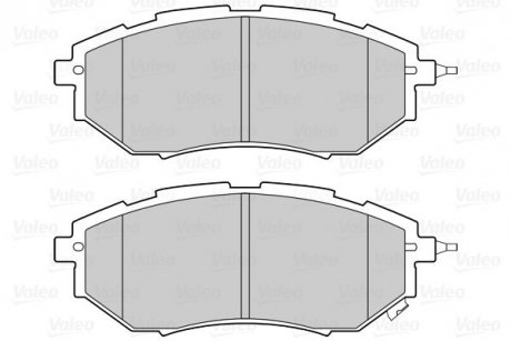 Гальмівні колодки дискові SUBARU Forester/Legact/Outback/Tribeca "1,6-3,6 "F "03>> Valeo 302312 (фото 1)