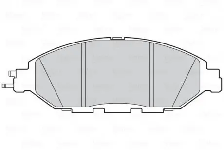 Гальмівні колодки дискові INFINITI/NISSAN Jx/Pathfinder/Murano/QX60 "2,5-3,5 "F "12>> Valeo 302321