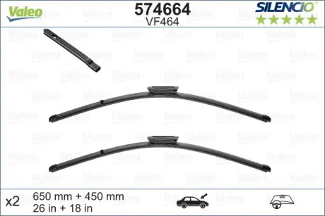 Щетки стеклоочистителя Valeo 574664