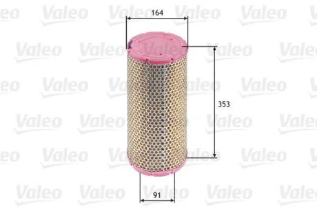 Фільтр повітряний IVECO Daily/Massif "2,3-3,0 "99-11 Valeo ="585624"