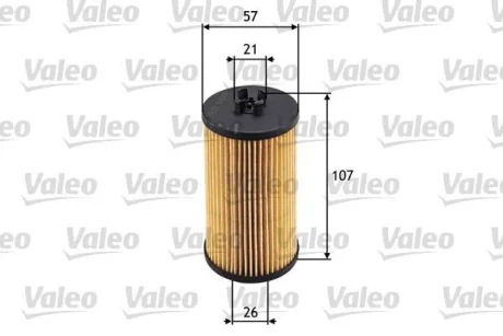 Фільтр масляний ALFA ROMEO/CHEVROLET/FIAT/OPEL 159/Aveo/Croma/Astra "1,0-1,8 "98>> Valeo ="586531"