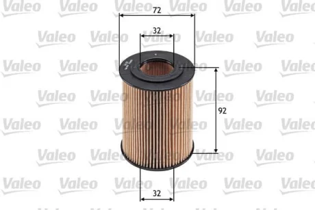 Фільтр масляний CHEVROLET/OPEL Cruze/Astra "1,7 "03>> Valeo ="586568"