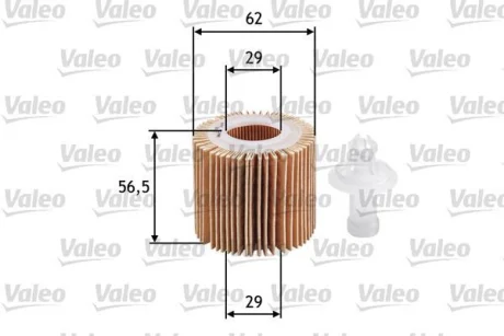 Фільтр масляний DAIHATSU/SUBARU/TOYOTA Sirion/Justy/Auris "1,0-1,5 "05>> Valeo ="586583"
