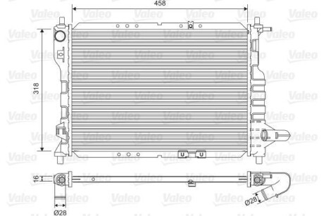 Радіатор охолодження Valeo 701598