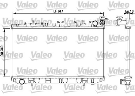 Радіатор охолоджування Valeo 731659