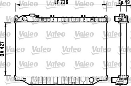 Радіатор охолодження Valeo 732415