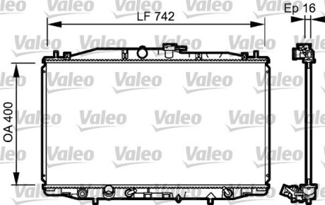 Радіатор охолодження двигуна Valeo 735049