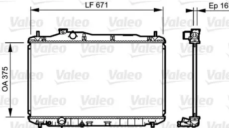 Радиатор Valeo 735243