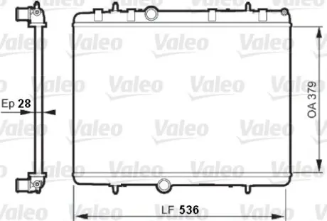 Радіатор охолодження двигуна Valeo 735608