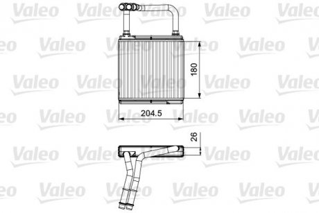 Радіатор пічки MB E-class (W211) 02-08 Valeo 811526