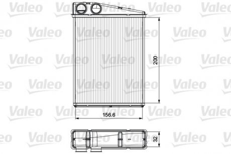 РАДИАТОР ПЕЧКИ Valeo 811542