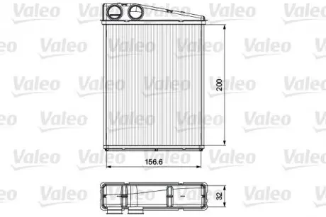 РАДІАТОР ПІЧКИ Valeo 811542