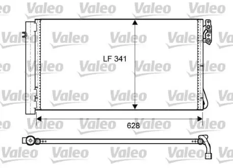 Радиатор кондиционера BMW 3 (E90/E91)/X1 (E84)/1.6-3.0D 04-16 (N47/N57/N55) Valeo 814012