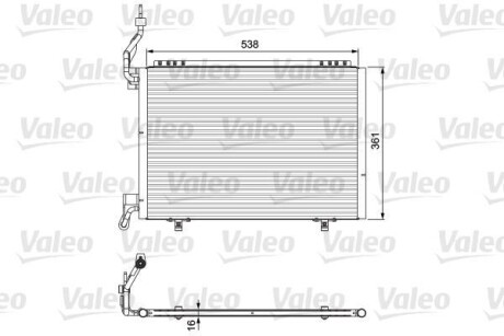 Конденсер кондиционера Valeo 814075