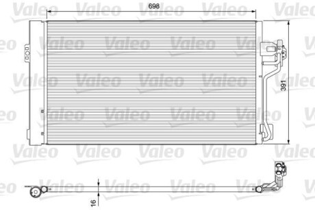 Радиатор кондиционера MB Vito (W639) 2.2CDI 03-08 Valeo 814391