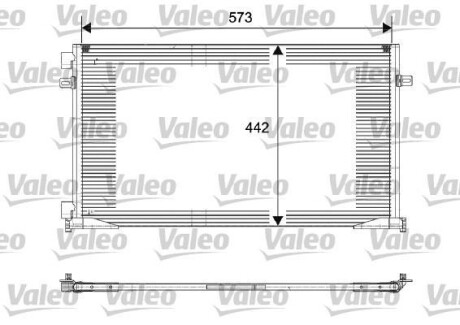 Радіатор кондиціонера Renault Trafic 1.9 dCI/2.0 01- Valeo 817644