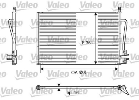 Конденсатор кондиционера Valeo 817664