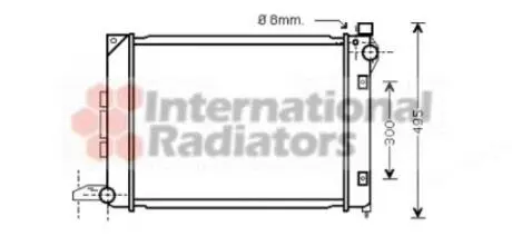 Радіатор охолодження двигуна LAND ROVER FREELANDER -06 Van Wezel 02002164