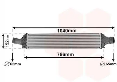 Інтеркулер AUDI A4 3.0D 15- Van Wezel 03014708