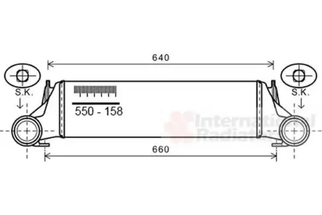 Інтеркулер BMW X5 E53 Van Wezel 06004421