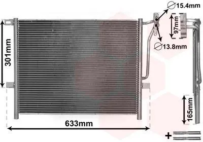 Конденсор кондиціонера BMW 3 E46/E83 NT-D 98-05 Van Wezel 06005203
