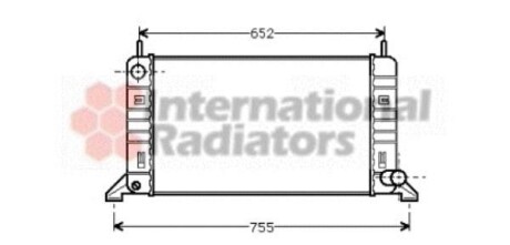 Радиатор охлаждения FORD ESCORT / ORION(86-) (выр-во) Van Wezel 18002078