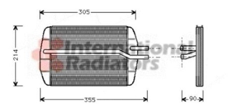 Радіатор пічки Ford Fiesta 95-03/Mazda 121 96-03 Van Wezel 18006216