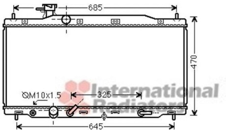 Радіатор охолодження CR-V 20i AT 06- Van Wezel 25002226