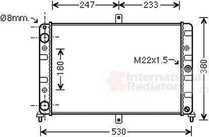 Радиаторы вод. охлажд. ВАЗ 2108/9 MT 87- Van Wezel 26002008