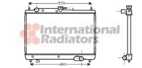 Радиатор охлаждения двигателя 323 13/16/18 MT 89- small Van Wezel 27002066