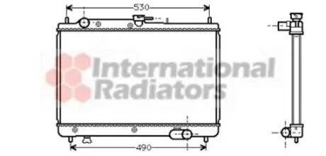 Радіатор охолодження двигуна 323 13/16/18 MT 89- small Van Wezel 27002066
