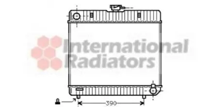 Радіатор охолодження двигуна MB W123/W126 MT 76-84 Van Wezel 30002042