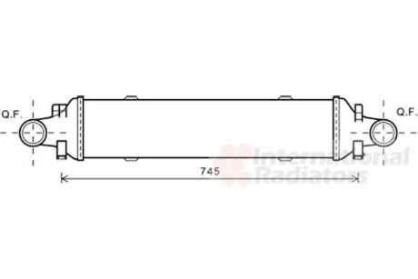 Интеркулер MERCEDES SERIE 204/ CLAS/ GLK Van Wezel 30004593