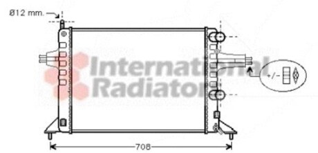 Радиатор ASTRA G 1.2 MT-AC 98-04 Van Wezel 37002257